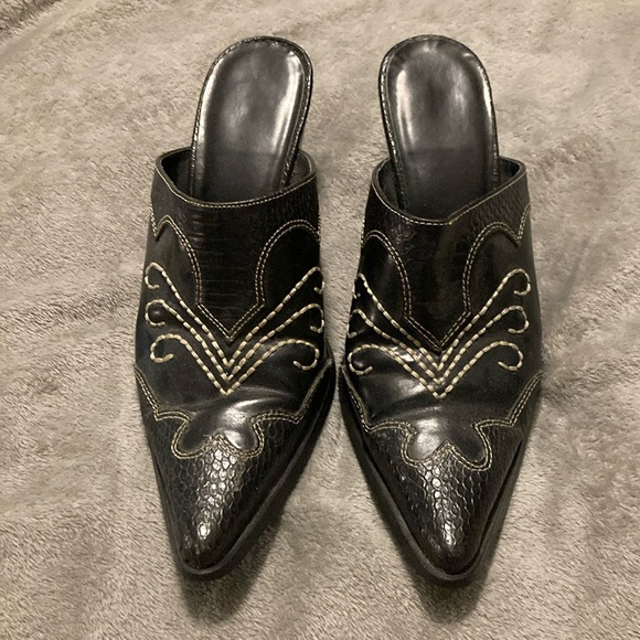 Mule slip on cow girl boots - Picture 1 of 4